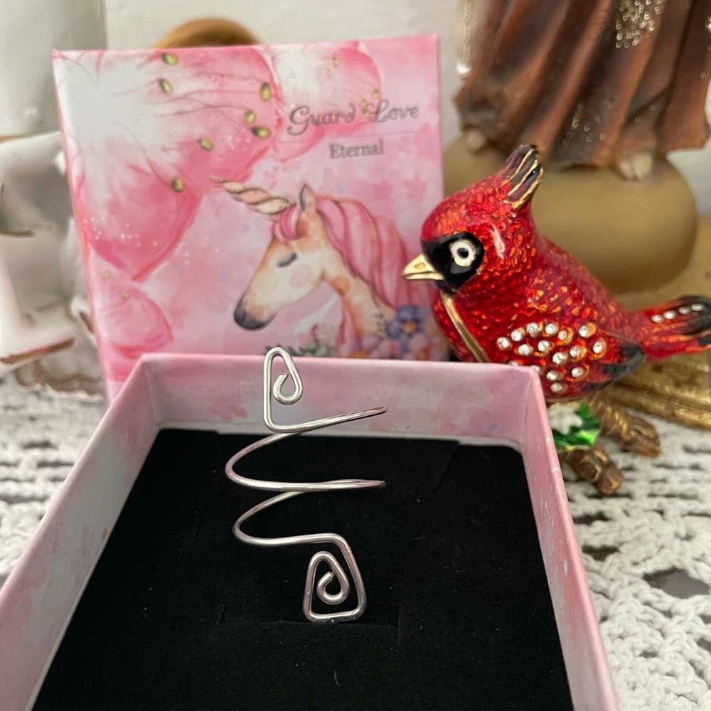 Silver Spiral Ring - Picture 2 of 8